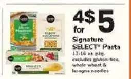 Safeway Signature Select Pasta offer
