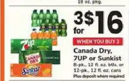 Safeway Canada Dry, 7UP or Sunkist offer