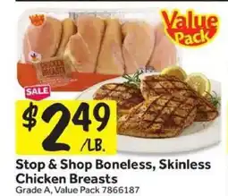 Stop&Shop Stop & Shop Boneless, Skinless Chicken Breasts offer