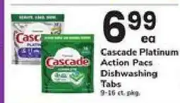 Safeway Cascade Platinum Action Pacs Dishwashing Tabs offer