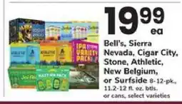 Safeway Bell's, Sierra Nevada, Cigar City, Stone, Athletic, New Belgium or Surfside offer