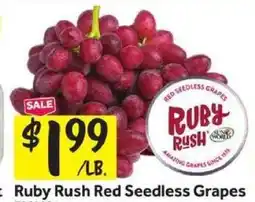 Stop&Shop Ruby Rush Red Seedless Grapes offer