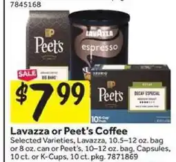 Stop&Shop Lavazza or Peet's Coffee offer