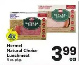Safeway Hormel Natural Choice Lunchmeat offer