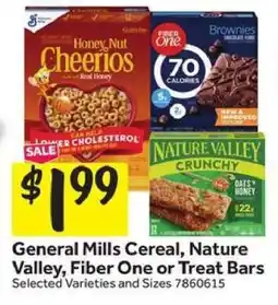 Stop&Shop General Mills Cereal, Nature Valley, Fiber One or Treat Bars offer