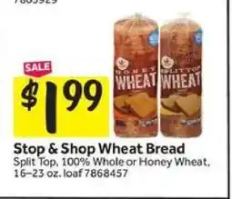 Stop&Shop Stop & Shop Wheat Bread offer