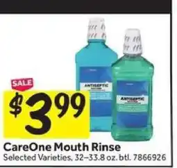 Stop&Shop CareOne Mouth Rinse offer