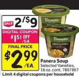 Stop&Shop Panera Soup offer