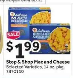 Stop&Shop Stop & Shop Mac and Cheese offer