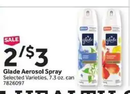 Stop&Shop Glade Aerosol Spray offer