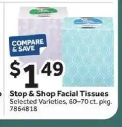 Stop&Shop Stop & Shop Facial Tissues offer