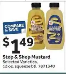 Stop&Shop Stop & Shop Mustard offer