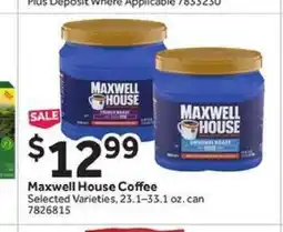 Stop&Shop Maxwell House Coffee offer