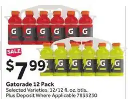 Stop&Shop Gatorade 12 Pack offer