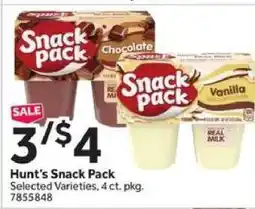 Stop&Shop Hunt's Snack Pack offer