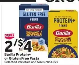 Stop&Shop Barilla Protein+ or Gluten Free Pasta offer