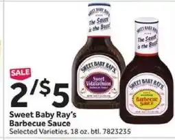 Stop&Shop Sweet Baby Ray's Barbecue Sauce offer