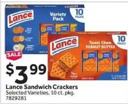Stop&Shop Lance Sandwich Crackers offer