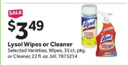 Stop&Shop Lysol Wipes or Cleaner offer