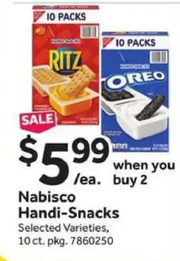 Stop&Shop Nabisco Handi-Snacks offer