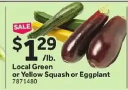 Stop&Shop Local Green or Yellow Squash or Eggplant offer