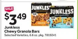Stop&Shop JUNKLESS Chewy Granola Bars offer