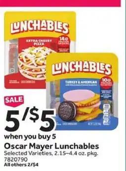 Stop&Shop Oscar Mayer Lunchables offer