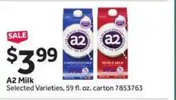 Stop&Shop a2 Milk offer