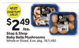 Stop&Shop Stop & Shop Baby Bella Mushrooms offer