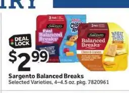 Stop&Shop Sargento Balanced Breaks offer