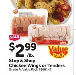 Stop&Shop Stop & Shop Chicken Wings or Tenders offer
