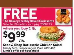 Stop&Shop Stop & Shop Rotisserie Chicken Salad offer