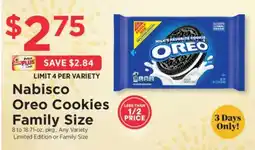ShopRite Nabisco Oreo Cookies Family Size offer