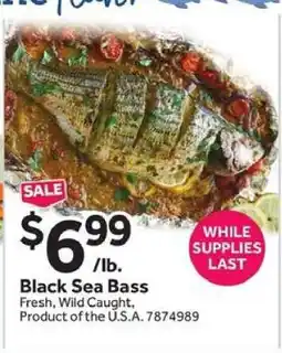 Stop&Shop Black Sea Bass offer