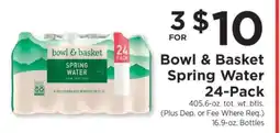 ShopRite Bowl & Basket Spring Water 24-Pack offer