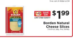 ShopRite Borden Natural Cheese Slices offer