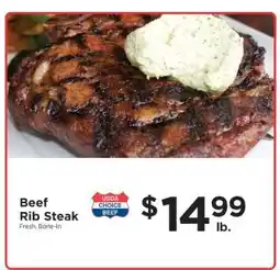 ShopRite Beef Rib Steak offer