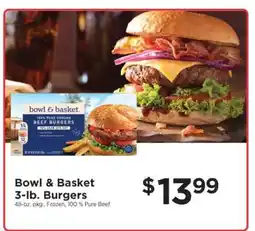 ShopRite Bowl & Basket 3-lb. Burgers offer