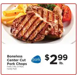 ShopRite Boneless Center Cut Pork Chops offer