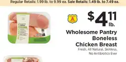 ShopRite Wholesome Pantry Boneless Chicken Breast offer