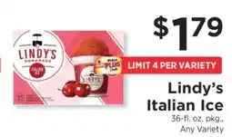 ShopRite Lindy's Italian Ice offer