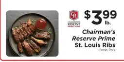 ShopRite Chairman's Reserve Prime St. Louis Ribs offer