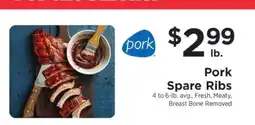 ShopRite Pork Spare Ribs offer