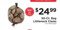 ShopRite 50-ct. Bag Littleneck Clams offer