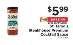ShopRite St. Elmo’s Steakhouse Premium Cocktail Sauce offer