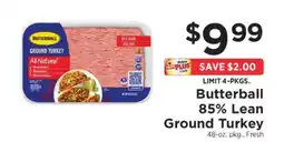 ShopRite Butterball 85% Lean Ground Turkey offer