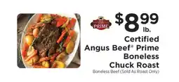 ShopRite Certified Angus Beef Prime Boneless Chuck Roast offer