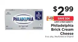 ShopRite Philadelphia Brick Cream Cheese offer