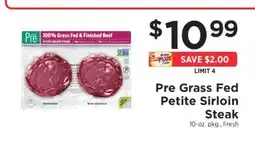 ShopRite Pre Grass Fed Petite Sirloin Steak offer