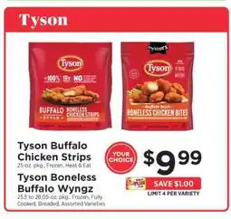 ShopRite Tyson Buffalo Chicken Strips / Tyson Boneless Buffalo Wyngz offer